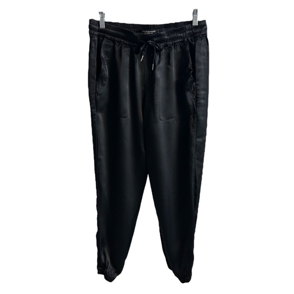 Liverpool Black Satin Jogger Pants NWOT - Picture 4 of 8